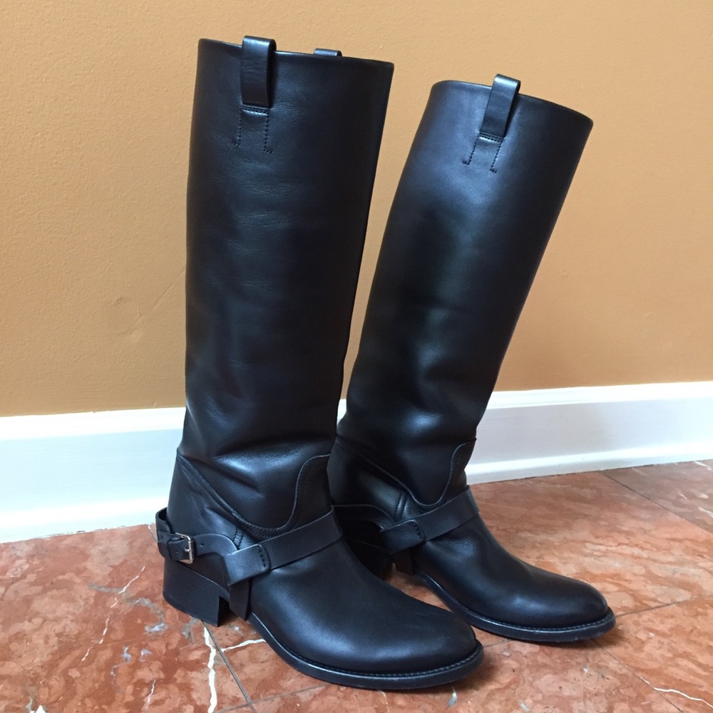 Ralph Lauren Leather black riding boots